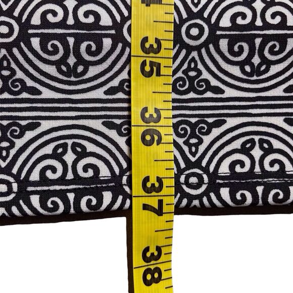 HALE BOB Paisley Jersey Shift Dress Size Medium Bohemian Long Sleeve V Neck Red - Picture 15 of 16